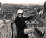 Abseiling Down St Bartholomew's Chruch Tower
